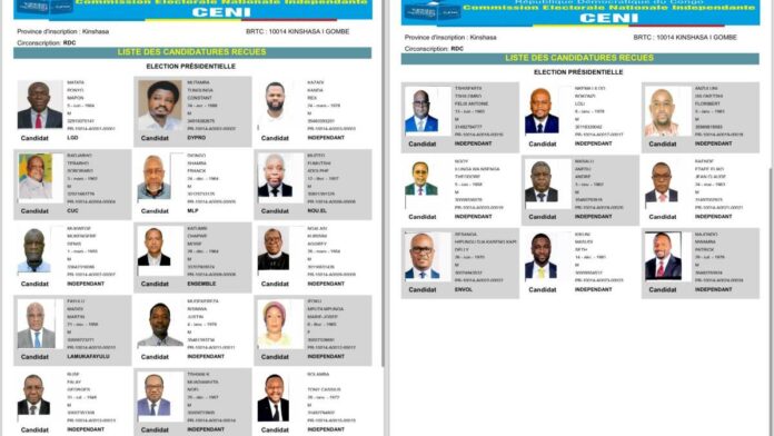 RDC : Clôture du dépôt des candidatures pour les élections présidentielles de décembre 2023