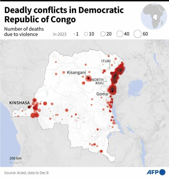 Nord-Kivu : Une attaque attribuée à l'État islamique fait des victimes civiles à Ngite