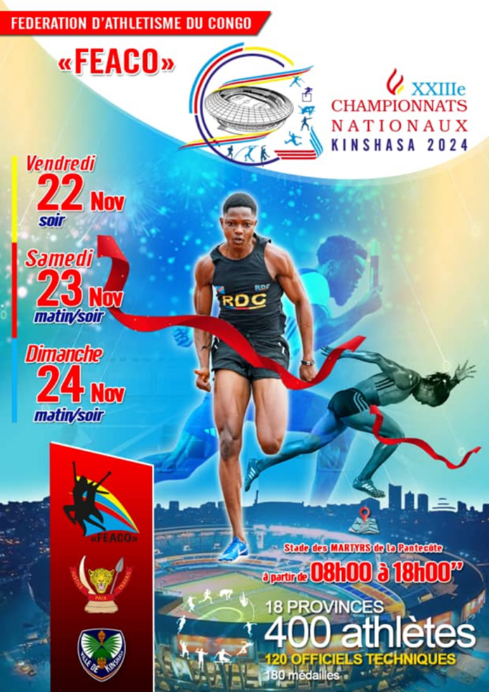 Athlétisme en RDC : Kinshasa prête pour les Championnats nationaux!