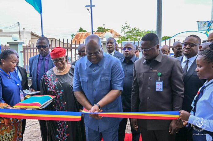 Félix Tshisekedi inaugure le nouveau bâtiment de la BCC à Kalemie : un pas vers le renforcement économique