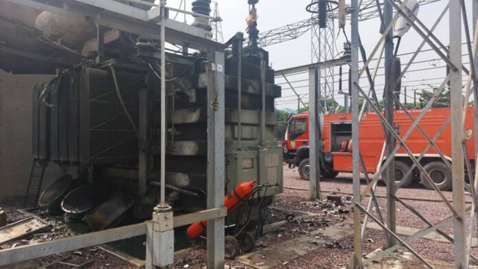 Kinshasa : incendie maîtrisé au poste haute tension de la Funa